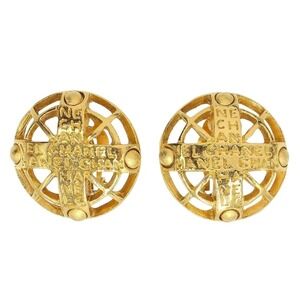 Chanel Logo Round Earring